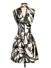 H&M Graphic Brown Cocktail Dress Size 4 - photo 2