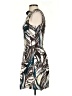 H&M Graphic Brown Cocktail Dress Size 4 - photo 5