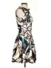 H&M Graphic Brown Cocktail Dress Size 4 - photo 4