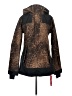 Volcom 100% Polyester Animal Print Brown Jacket Size S - photo 1