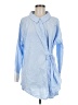 Zara Blue Long Sleeve Button-Down Shirt Size M - photo 1