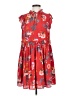 Ann Taylor LOFT 100% Polyester Floral Red Casual Dress Size S - photo 1