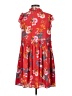 Ann Taylor LOFT 100% Polyester Floral Red Casual Dress Size S - photo 2