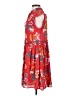 Ann Taylor LOFT 100% Polyester Floral Red Casual Dress Size S - photo 5