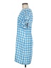 Sail to Sable Checkered-gingham Blue Casual Dress Size 6 - photo 5