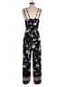 By Anthropologie Floral Black Jumpsuit Size S - photo 2