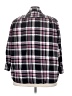 Roaman's 100% Cotton Plaid Black 3/4 Sleeve Button-Down Shirt Size 26W - photo 2