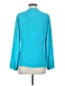 Banana Republic 100% Polyester Teal Long Sleeve Blouse Size XS - photo 2