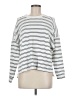 Maurices Stripes White Sweatshirt Size M - photo 1