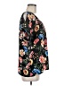 Spense 100% Polyester Floral Black Short Sleeve Blouse Size M - photo 4