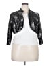 Alex Evenings Graphic Silver Jacket Size 18 - photo 1