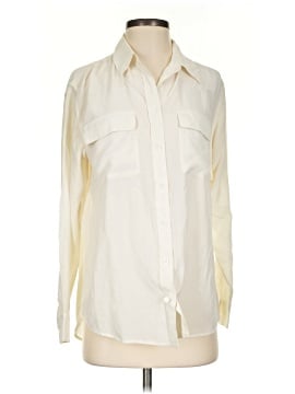 Equipment Long Sleeve Silk Top (view 1)