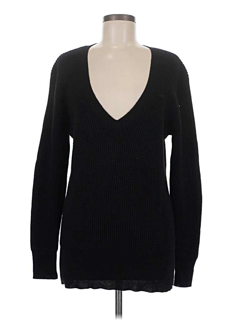 Pre-owned Sofia Cashmere Cashmere Pullover Sweater In Black