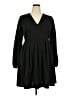 Boohoo Solid Black Casual Dress Size 18 - photo 1