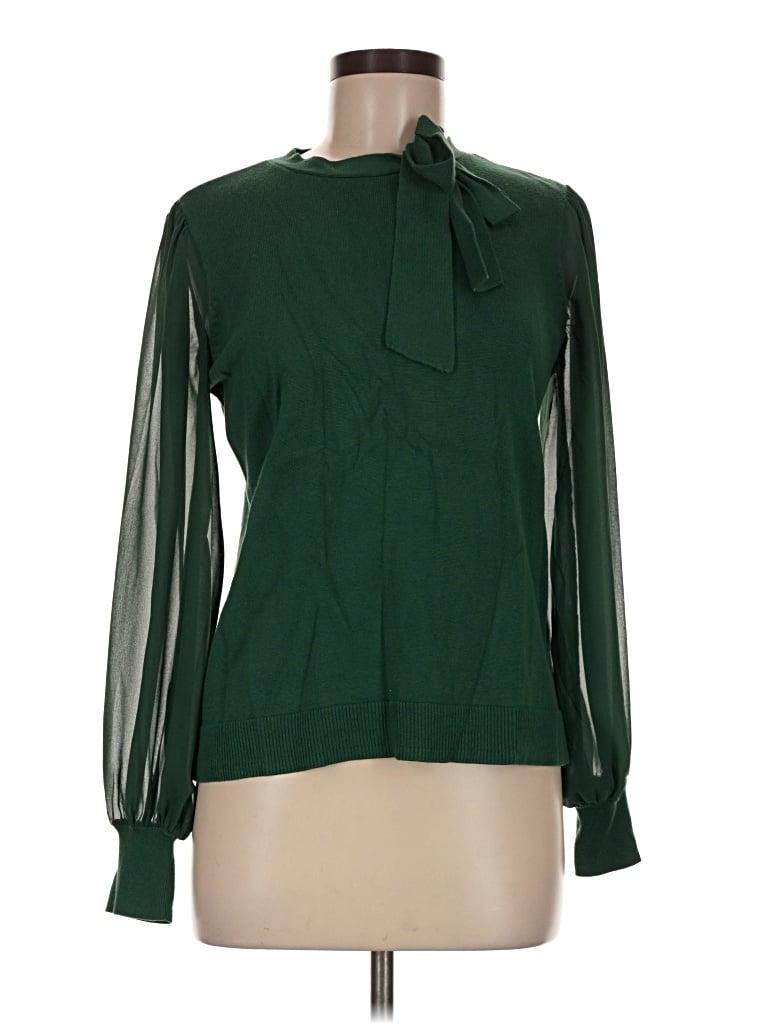 Pre-owned Cece Pullover Sweater In Green