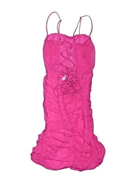 pink lucy in the sky dress Satin Lace-Bust Hand wash cold Model is wearing a size small that measures 31in/79cm in length Slight modifications might be made to improve garment quality Stunning Hot Pink Dress -