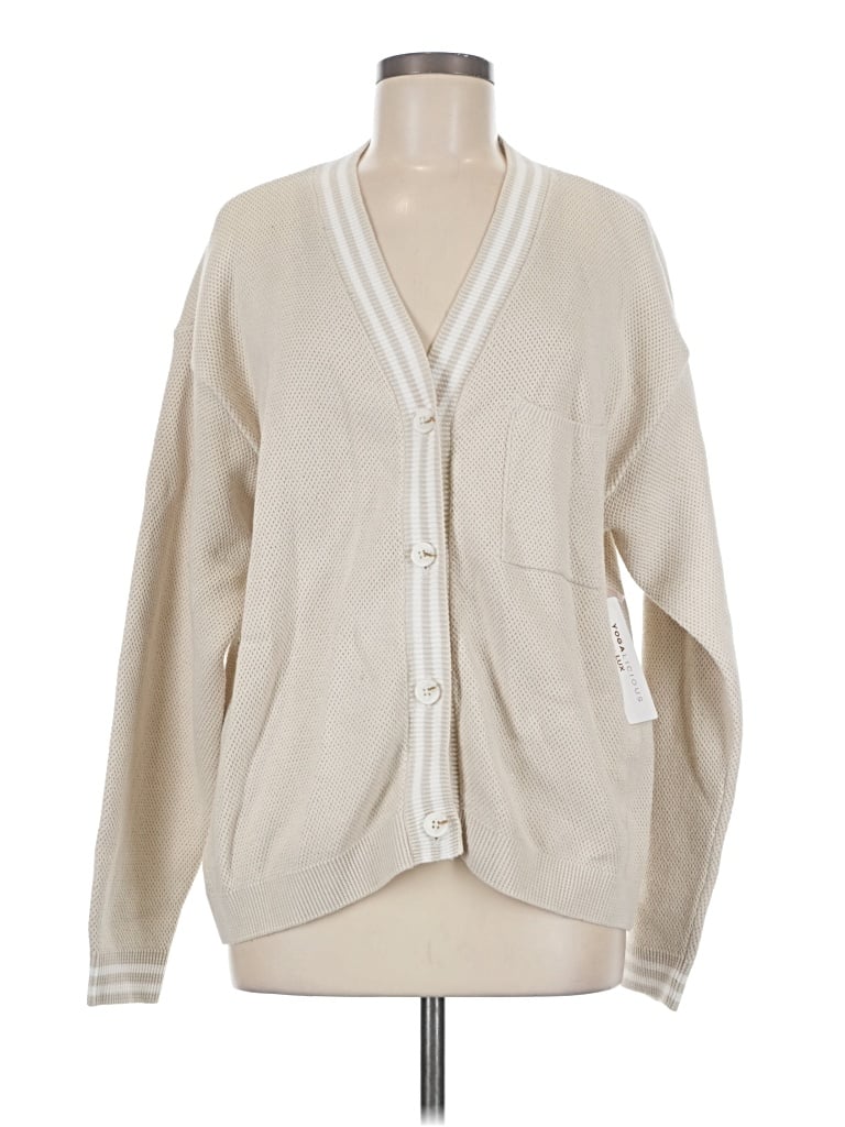 Yogalicious Cardigan Sweater In Neutral
