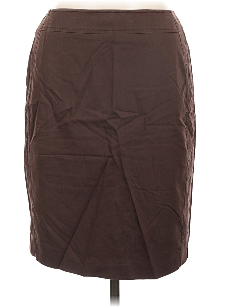 Pre-owned Ak Anne Klein Casual Skirt In Brown
