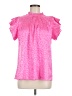 Unbranded Pink Short Sleeve Blouse Size M - photo 1
