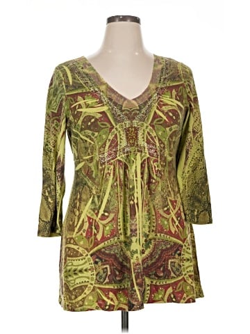 One World 3/4 Sleeve Blouse (view 1)