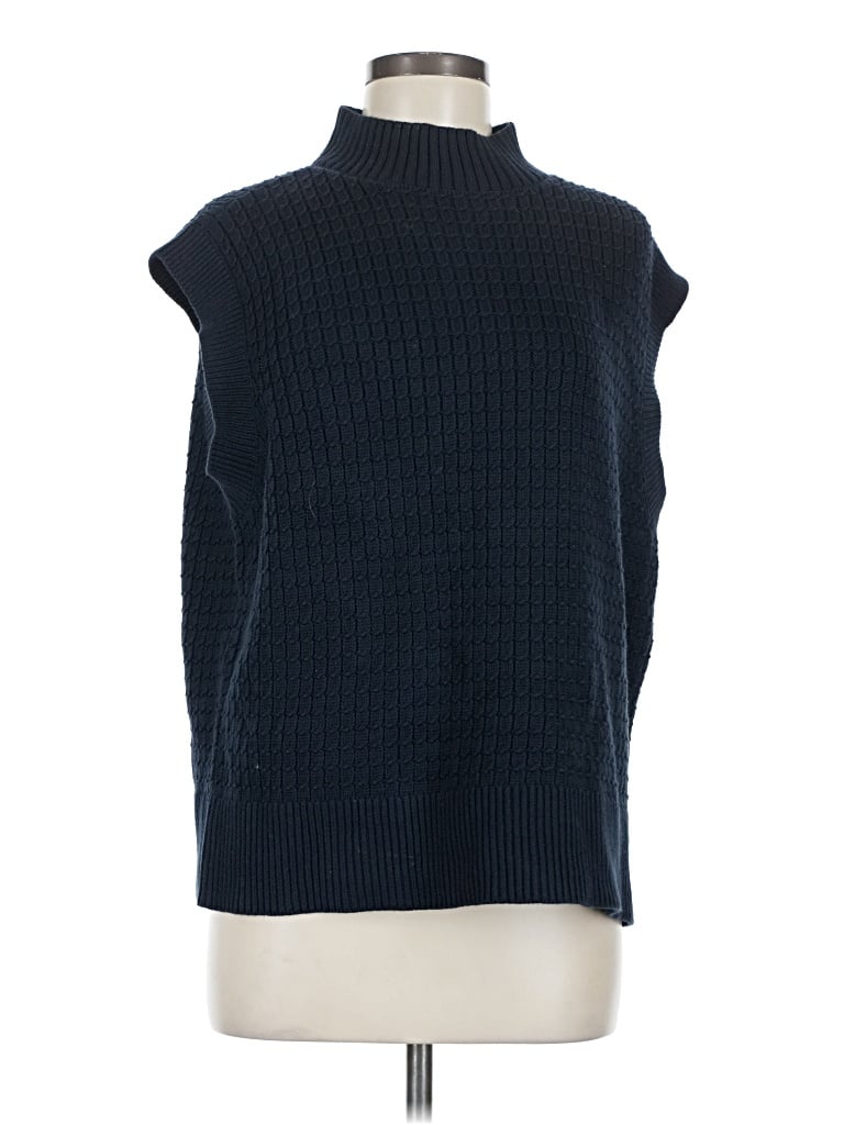 Pre-owned Tommy Hilfiger Sweater Vest In Blue