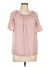J by Joie 100% Polyester Pink Short Sleeve Blouse Size L - photo 1