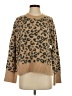 Abercrombie & Fitch Animal Print Tan Pullover Sweater Size M - photo 1
