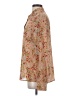 Adore Me 100% Polyester Floral Tan Long Sleeve Blouse Size S - photo 5