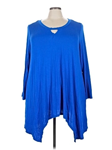 Roaman's 3/4 Sleeve Top (view 1)