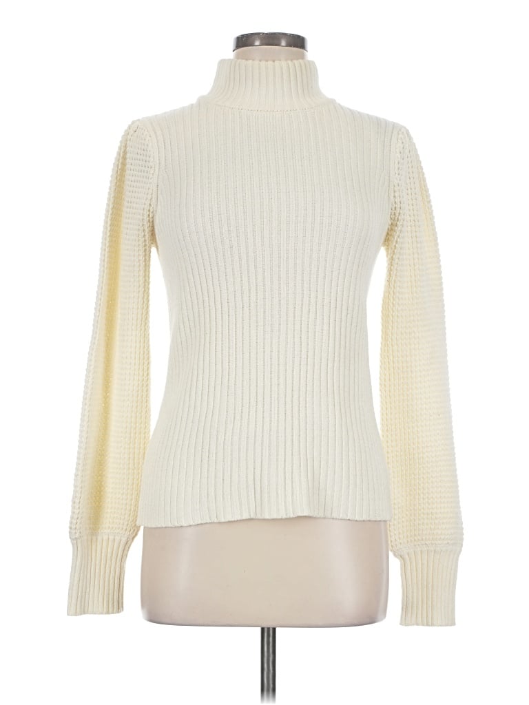 Pre-owned Lulus Turtleneck Sweater In Ivory