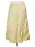 ATM 100% Silk Tropical Yellow Silk Skirt Size M - photo 2