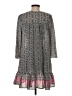 Charming Charlie 100% Polyester Gray Casual Dress Size S - photo 2