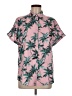 Assorted Brands Tropical Pink Short Sleeve Blouse Size M - photo 1