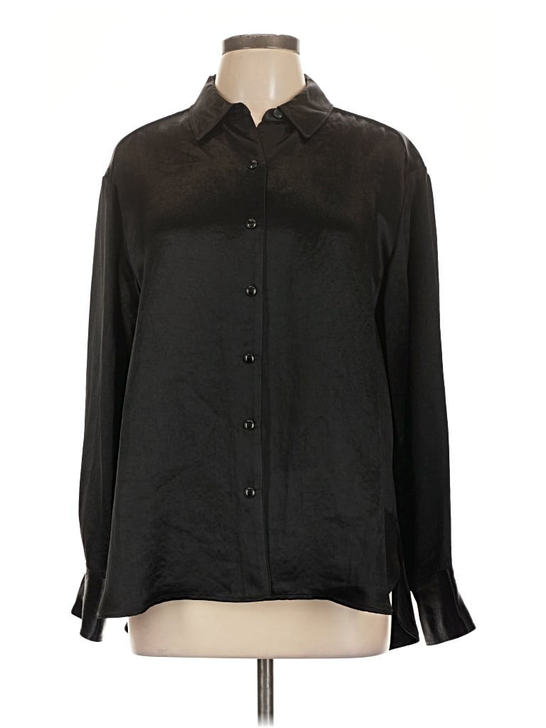 Pre-owned Rag & Bone Long Sleeve Blouse In Black