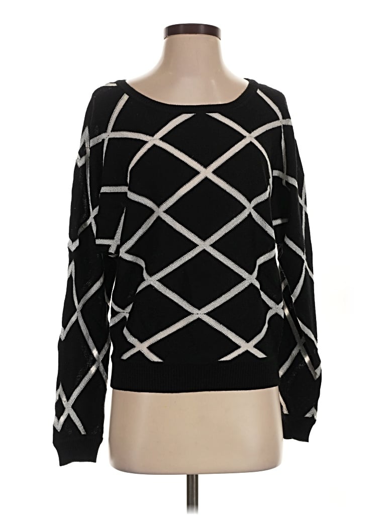 Pre-owned Catherine Malandrino Wool Pullover Sweater In Black