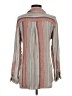 En Creme 100% Rayon Stripes Teal Long Sleeve Blouse Size S - photo 2