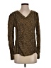 Hinge 100% Viscose Brown Long Sleeve Blouse Size S - photo 1