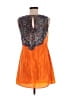 Assorted Brands 100% Polyester Paisley Orange Sleeveless Blouse Size 12 - photo 2