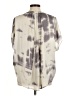 BCBGMAXAZRIA 100% Polyester Tie-dye Gray Short Sleeve Blouse Size M - photo 2