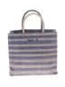 Agnes B. 100% Cotton Stripes Blue Tote One size - photo 1