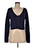 Peruvian Connection 100% Pima Cotton Blue Cardigan Size M - photo 1