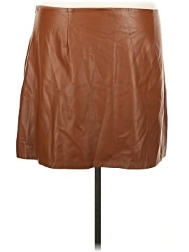 Good American Faux Leather Skirt (view 2)