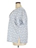Chico's Polka Dots Blue Short Sleeve Blouse Size XXL (4) - photo 5