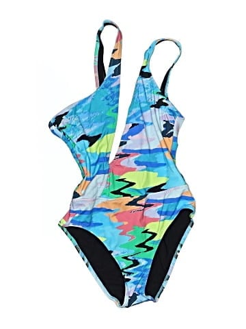 Solid & Striped One Piece Swimsuit (view 1)