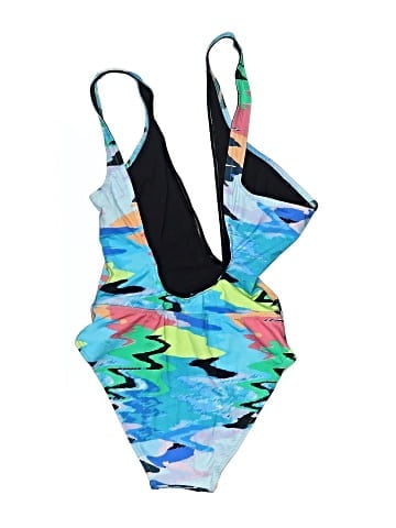 Solid & Striped One Piece Swimsuit (view 2)