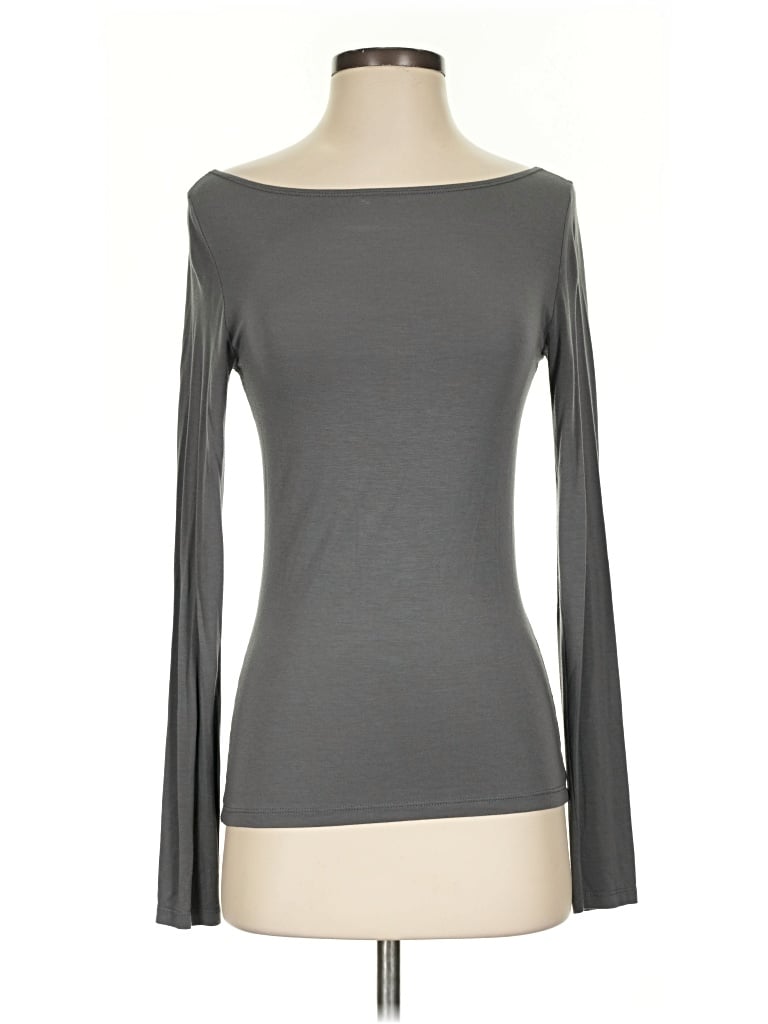 Pre-owned Sarah Pacini 3/4 Sleeve T-shirt In Gray