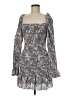 Hey Babe 100% Polyester Print Blue Gray Cocktail Dress Size M - photo 1