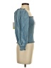 Kourt 100% Cotton Blue 3/4 Sleeve Blouse Size M - photo 4