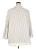 Chaps Stripes Ivory 3/4 Sleeve Button-Down Shirt Size 2X - photo 2