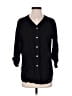Jaclyn Smith Black 3/4 Sleeve Button-Down Shirt Size S - photo 1